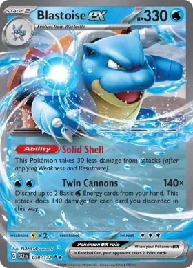 Blastoise ex (SCR 30) Stellar Crown