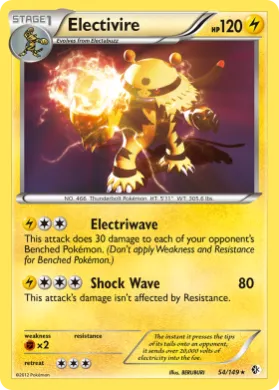 Electivire (BCR 54) Boundaries Crossed