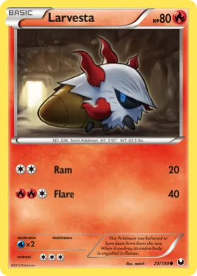 Larvesta (DEX 20) Dark Explorers