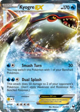 Kyogre-EX (DEX 26) Dark Explorers