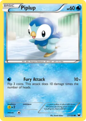 Piplup (DEX 27) Dark Explorers