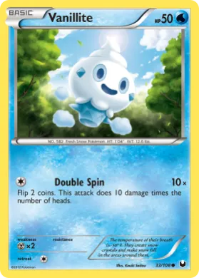 Vanillite (DEX 33) Dark Explorers