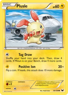 Plusle (DEX 39) Dark Explorers