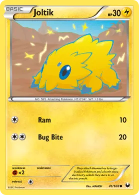 Joltik (DEX 41) Dark Explorers