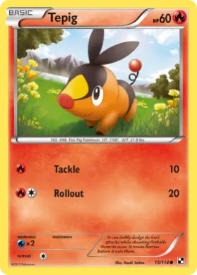 Tepig (BLW 15) Black & White