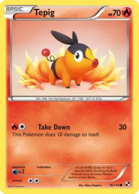 Tepig (BLW 16) Black & White