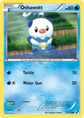 Oshawott (BLW 27) Black & White