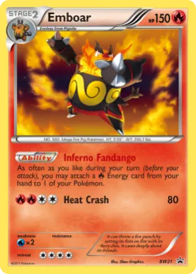 Emboar (PR-BLW BW21) BW Black Star Promos