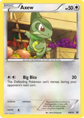 Axew (PR-BLW BW26) BW Black Star Promos