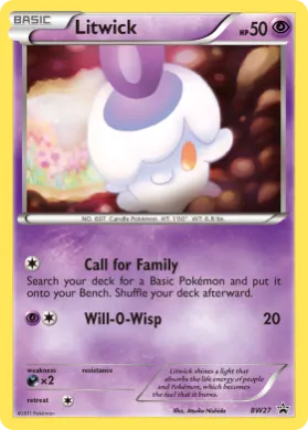 Litwick (PR-BLW BW27) BW Black Star Promos