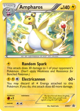 Ampharos (PR-BLW BW67) BW Black Star Promos
