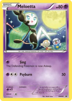 Meloetta (PR-BLW BW68) BW Black Star Promos