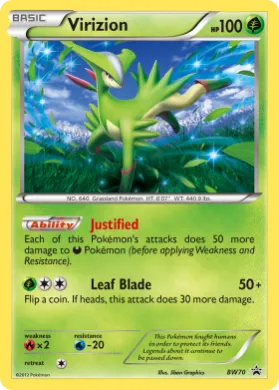Virizion (PR-BLW BW70) BW Black Star Promos