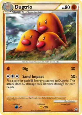 Dugtrio (TM 19) HS—Triumphant