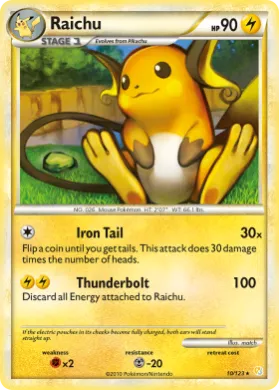 Raichu (HS 10) HeartGold & SoulSilver