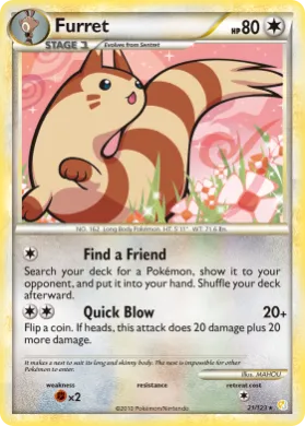 Furret (HS 21) HeartGold & SoulSilver