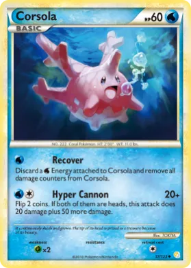 Corsola (HS 37) HeartGold & SoulSilver