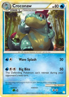 Croconaw (HS 38) HeartGold & SoulSilver
