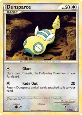 Dunsparce (HS 41) HeartGold & SoulSilver
