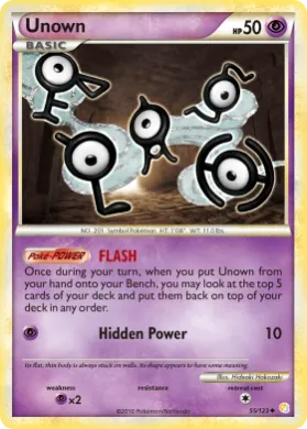 Unown (HS 55) HeartGold & SoulSilver