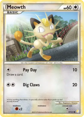 Meowth (HS 75) HeartGold & SoulSilver
