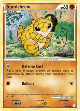 Sandshrew (HS 79) HeartGold & SoulSilver