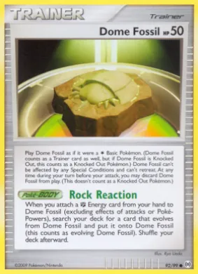 Dome Fossil (AR 92) Arceus