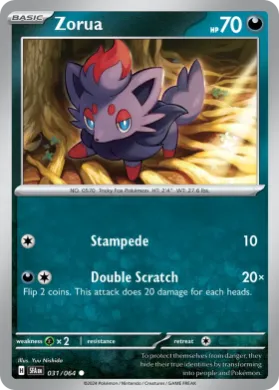 Zorua (SFA 31) Shrouded Fable