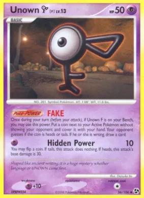 Unown [F] (GE 56) Great Encounters
