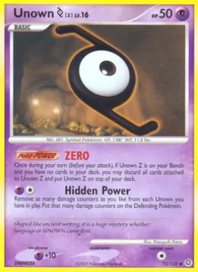 Unown [Z] (SW 72) Secret Wonders