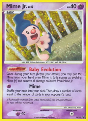 Mime Jr. (PR-DPP DP22) DP Black Star Promos