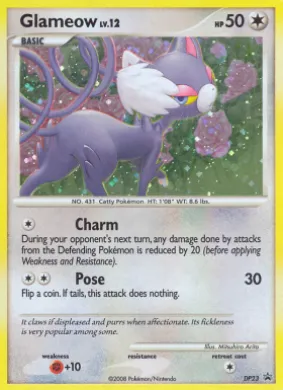Glameow (PR-DPP DP23) DP Black Star Promos