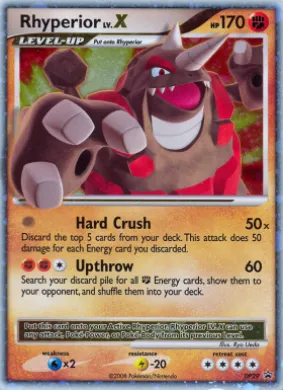 Rhyperior LV.X (PR-DPP DP29) DP Black Star Promos