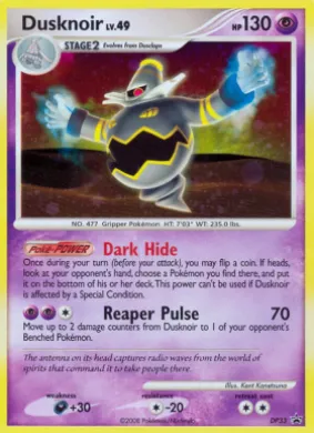 Dusknoir (PR-DPP DP33) DP Black Star Promos