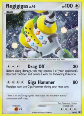 Regigigas (PR-DPP DP40) DP Black Star Promos