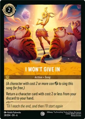 I Won't Give In (6AZS 28) Azurite Sea