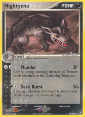 Mightyena (PK 18) EX Power Keepers