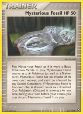 Mysterious Fossil (PK 85) EX Power Keepers