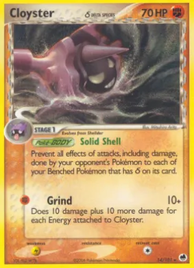 Cloyster δ (DF 14) EX Dragon Frontiers