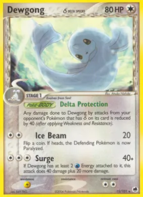 Dewgong δ (DF 15) EX Dragon Frontiers