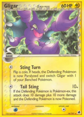 Gligar δ (DF 16) EX Dragon Frontiers