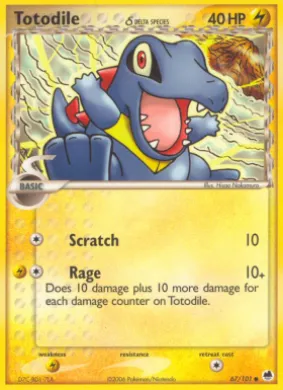 Totodile δ (DF 67) EX Dragon Frontiers