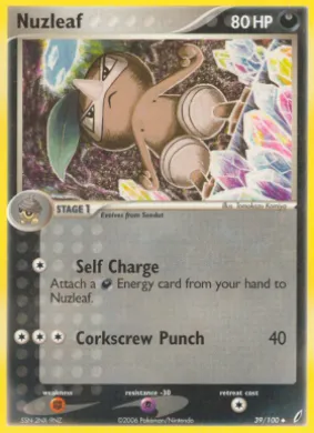 Nuzleaf (CG 39) EX Crystal Guardians