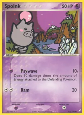 Spoink (CG 62) EX Crystal Guardians