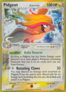 Pidgeot δ (HP 14) EX Holon Phantoms