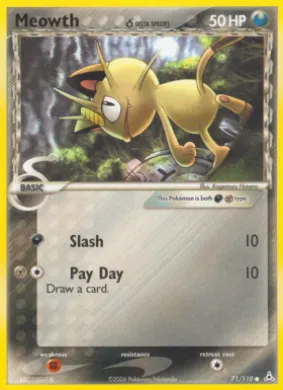 Meowth δ (HP 71) EX Holon Phantoms