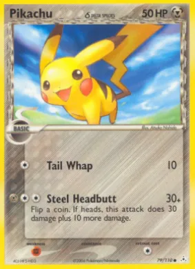 Pikachu δ (HP 79) EX Holon Phantoms