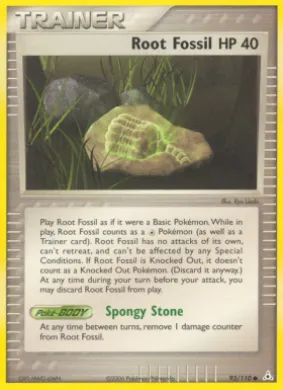 Root Fossil (HP 93) EX Holon Phantoms