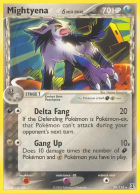 Mightyena δ (DS 24) EX Delta Species
