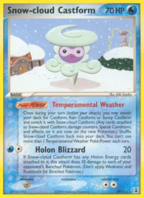 Snow-cloud Castform (DS 29) EX Delta Species